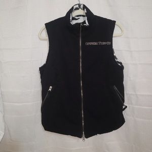 Cowgirl Tuff Never Give Up Reversible Vest Zebra